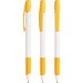 BIC® Media Clic Grip Kugelschreiber Weiß/Gelb Blaue Tinte