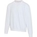Boris Oversize Sweatshirt mit Rundhalsausschnitt aus recycelter 280 g/m2 Bio Baumwolle (OCS), unisex, weiss, 3XL