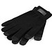 BURROW. Handschuhe aus recyceltem Polyester (100% rPET), mit Tastspitzen, Schwarz
