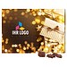 Classic Wand Adventskalender, Querformat, gefüllt mit Friedel Schokolade, Gold-Paket