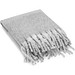 COMFY. Decke aus recyceltem Polyester (100% rPET) (300 g/m²), mit Mohair-Feeling, Grau