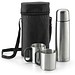 DURANT. Set aus Edelstahl-Thermoskanne und Becher, Silber
