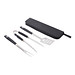 Edelstahl-Grillbesteck PRETTY BBQ,schwarz, silber
