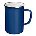 Emaille Tasse, blau