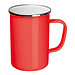 Emaille Tasse, rot