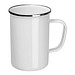 Emaille Tasse, weiss