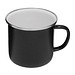 Emaille-Trinkbecher VINTAGE CUP,schwarz