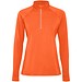 Estambul Half-Zip Sweatshirt für Damen, Fire orange, 2XL