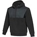 Evans Sherpa Fleecepullover Half-Zip Unisex, schwarz, M