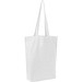 Fairtrade Baumwolltasche mit Bodenfalte PIOTR, weiß