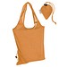 Faltbare Einkaufstasche aus Baumwolle, orange