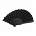 Faltbarer Fächer COOL RPET,schwarz