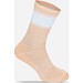 Farbige Tennissocken, 37-41, Peach / White