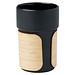 Fika 340 ml Becher mit Bambushülle, schwarz