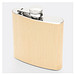 Flachmann BAMBOO STYLE,braun, silber