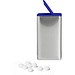 FlipTin, 20 g, zuckerhaltige Pfefferminztabletten, blank, blau-transparent, ohne Druck