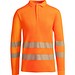 Sicherheits-Langarm-Poloshirt, L, Neon-Orange