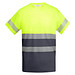 Funktionsshirt Tauri mit kurzen Ärmeln, L, bleigrau/fluor yellow