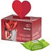 Geschenkbox Mini Herz, Ritter SPORT Schokowürfel Vollnuss Nougatcreme, inkl. Druck