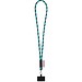 GOSPORT. SET Lanyard TUBE Long (Ø 7 mm) mit 9 mm Auslösekarabiner und Handyhalterung, 353 - Schwarz/Hellblau