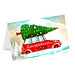 Grußkarte Weihnachten, Motiv Auto, Danke an Partner