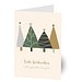 Grußkarte Weihnachten, Motiv Weihnachtswald, Danke an Partner