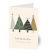 Grußkarte Weihnachten, Motiv Weihnachtswald, ohne Innendruck
