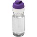 H2O Active® Base 650 ml Sportflasche mit Klappdeckel, transparent/lila