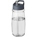 H2O Active® Pulse 600 ml Sportflasche mit Ausgussdeckel, transparent/grau