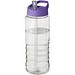 H2O Active® Treble 750 ml Sportflasche mit Ausgussdeckel, transparent/lila