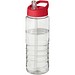 H2O Active® Treble 750 ml Sportflasche mit Ausgussdeckel, transparent/rot