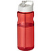 H2O Base Sportflasche mit Ausgussdeckel, 650 ml, rot,weiss