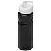 H2O Base Sportflasche mit Ausgussdeckel, 650 ml, schwarz,weiss