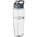 H2O Tempo Sportflasche mit Ausgussdeckel, 700 ml, transparent/Storm Grey