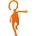 Handyhalter Mr. Hook, orange
