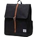 Herschel City Rucksack aus recyceltem Material 16 L, schwarz