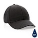 Impact 6 Panel Kappe aus 280gr rCotton mit AWARE Tracer, schwarz