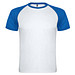 Indianapolis T-Shirt Unisex, weiß / royalblau, L