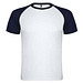 Indianapolis T-Shirt Unisex aus recyceltem Material, weiß / Navy Blue, M