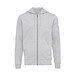 Iqoniq Abisko Zip-Kapuzenpullover aus recycelter Baumwolle, heather grey