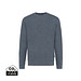 Iqoniq Denali ungefärbt. Rundhals-Sweater, ungefärbtes navy blau, L