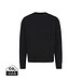 Iqoniq Kruger Relax-Rundhals-Sweater aus recycelt. Baumwolle, schwarz, XL