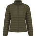 IQONIQ Maiko Damen Steppjacke aus recyceltem Polyester, khaki, XXS