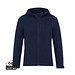 Iqoniq Makalu Damen Softshelljacke aus recyceltem Polyester, navy blau, XS