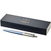 PARKER Druckkugelschreiber Jotter Metall, blaue Mine, blau,silber