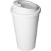 Kaffeebecher Premium Deluxe, weiss/weiss