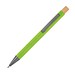 Kugelschreiber aus recyceltem Aluminium mit Bambusdrücker  , apfelgrün
