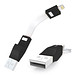 Ladekabel 2in1 ZWEINS® PLUS Black/Black Ladekabel 2in1 ZWEINS® PLUS Black/Black