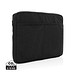 Laluka AWARE™ 15,6 Zoll Laptoptasche aus recycelter Baumwolle, schwarz