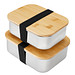Lunchbox 1350 ml aus Edelstahl mit Bambus-Deckel